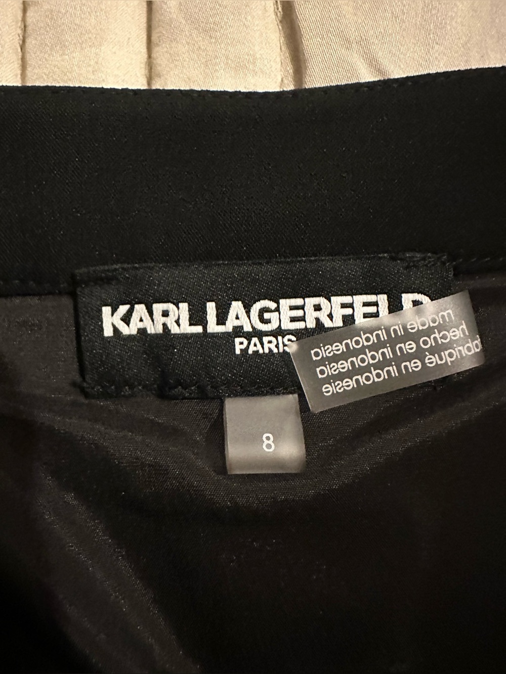 Karl Lagerfeld Women's Lace Inset Midi Skirt - Picture 11 of 15